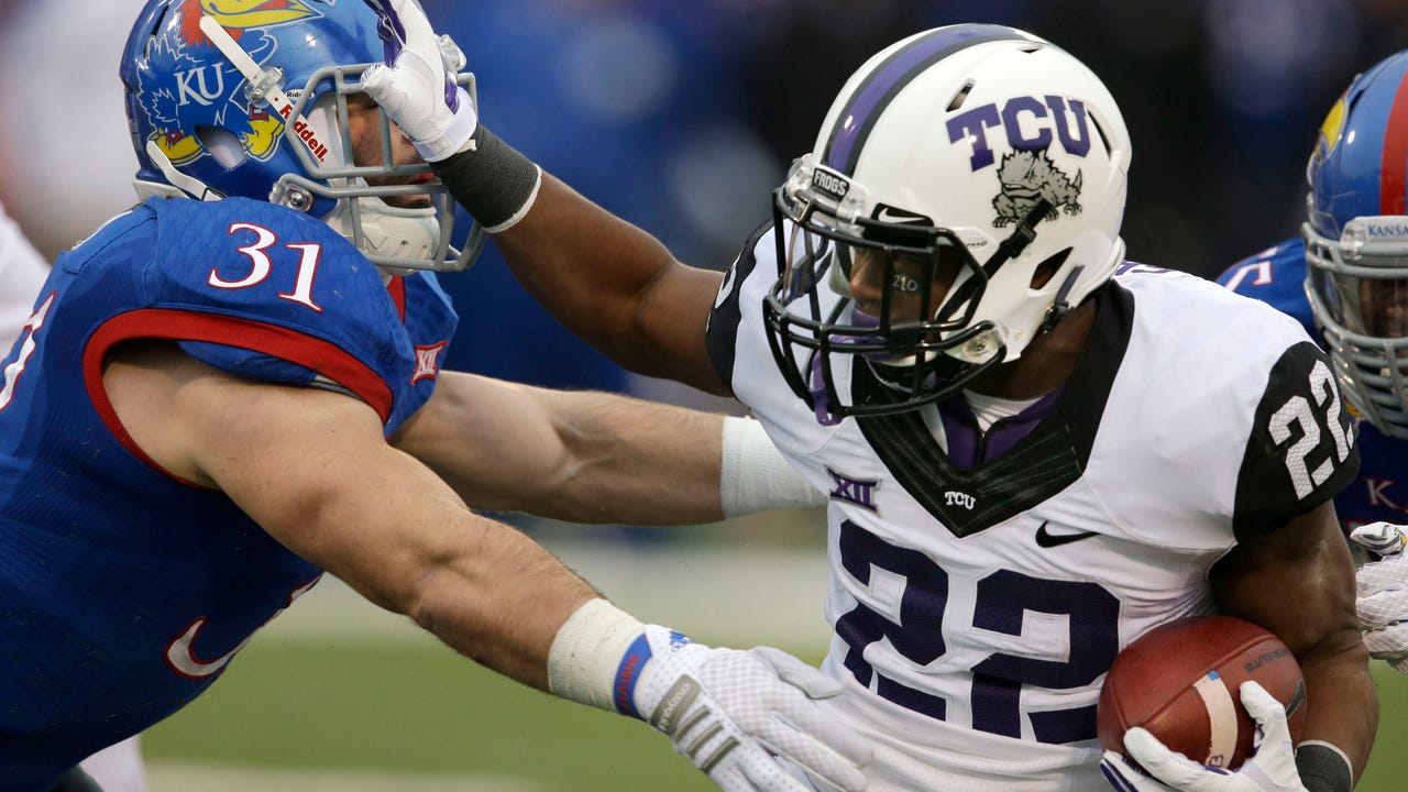 No. 5 TCU turns back Jayhawks' upset bid